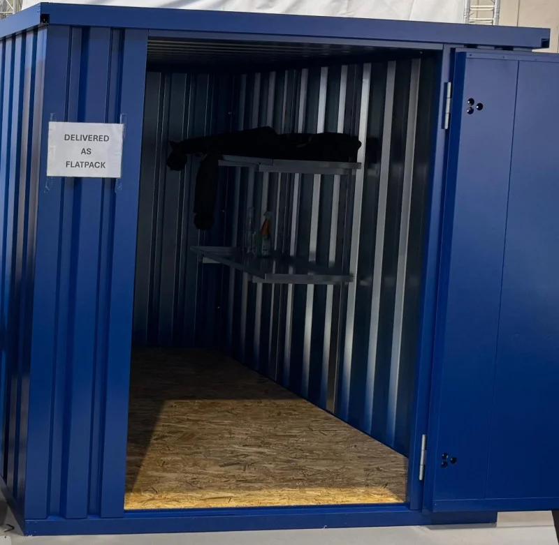 BPI Auctions - Unused Insulated & Single Skinned Flat Packed 4m x 3m x 2m Pop Up Container Buildings at Auction - Auction Image 1