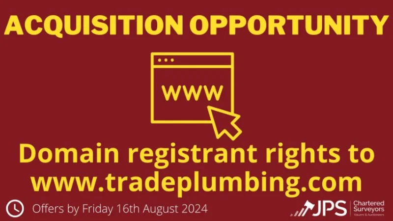 JPS Chartered Surveyors - Plumbing, Bathroom, Vehicle and Finance Abbreviated/Associated Web Domains Auction - Auction Image 1
