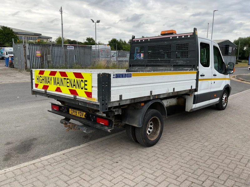 BPI Auctions - 2021 & 2019 Ford Transit 350 Diesel Crew Cab Tippers at Auction - Auction Image 4