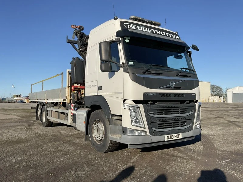 BPI Auctions - 2019 Volvo FM 380 Euro 6 28 Tonne Rigid Bed Dropside Wagon with Fassi F395 Auction - Auction Image 1