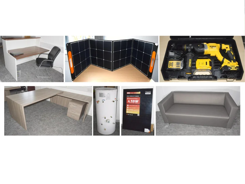 In2Corporate Ltd - Office Closure of a Green Tech Specialist - Heat Pump Systems, Solar Panels, Portable Power Stations, ﻿ ﻿EV Chargers, Office Furniture, Tools, Lenovo Laptops & More - Auction Image 1