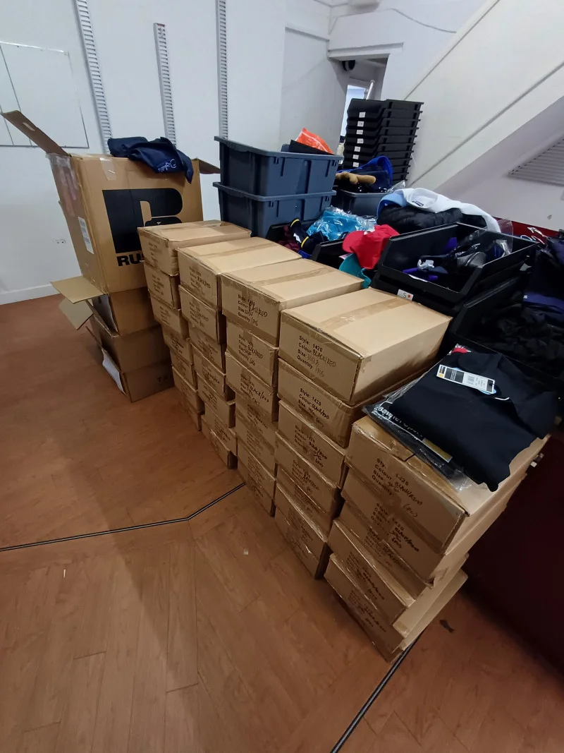 Lithgow Sons & Partners - Elizabeths Embroidery Ltd Auction - 5 x Embroidery Machines, Fabric Laser Cutter, Sew Machines & Clothing Stock - Auction Image 1