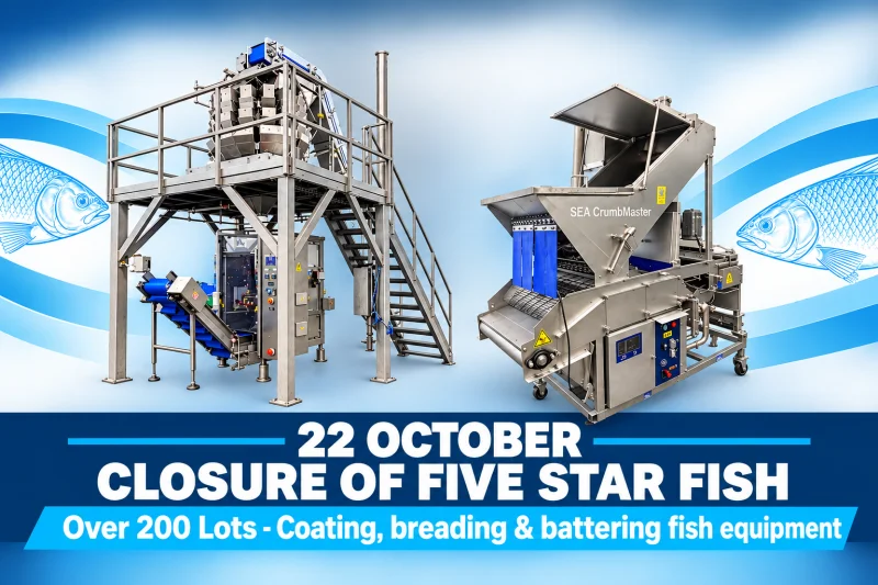 Food Machinery 2000 Limited - DUE TO THE CLOSURE OF FIVE STAR FISH. - Auction Image 1