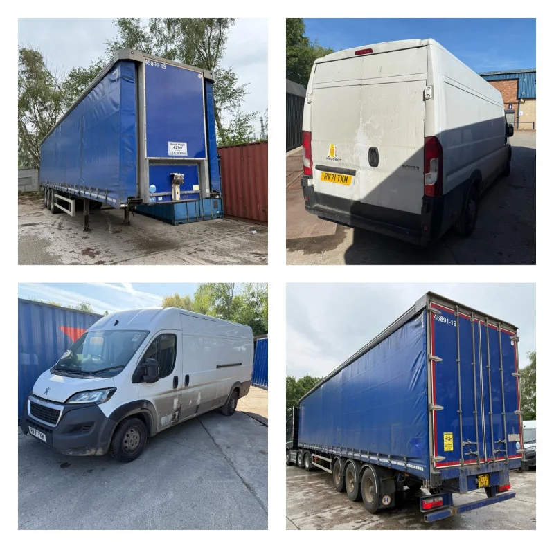 ICP Auctions (A Division of Ainscough Ltd) - Panel Van & 40ft Curtain Side Trailer - Auction Image 1
