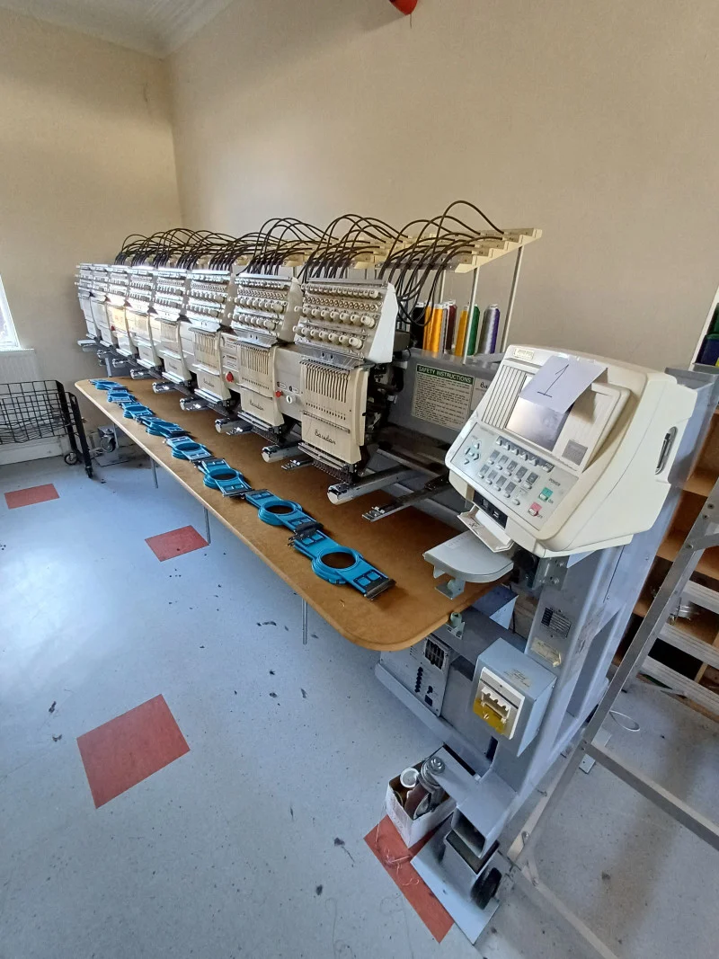 Lithgow Sons & Partners - Elizabeths Embroidery Ltd Auction - 5 x Embroidery Machines, Fabric Laser Cutter, Sew Machines & Clothing Stock - Auction Image 4