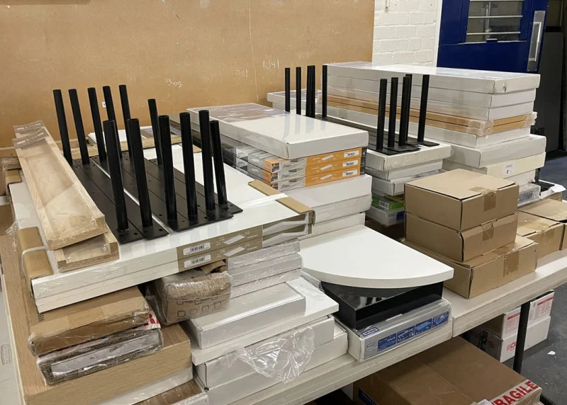 W & H Peacock - Floating & Other Shelving, Sandpaper & Associated Products - Auction Image 1