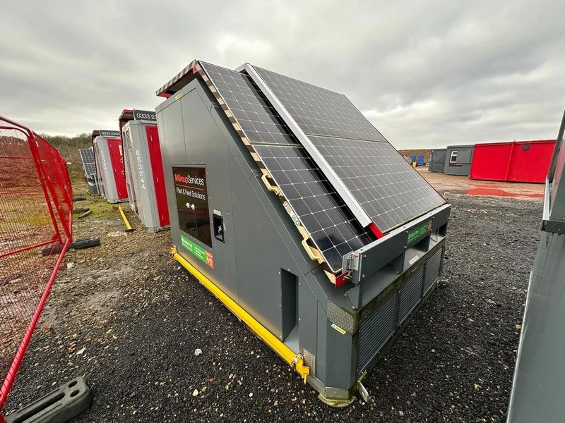 BPI Auctions - 2021 AJC Easy Cabin Solar Pod Portale Solar Generators, Secure 3+1 Toilet & 20ft Secure Container Auction - Auction Image 1