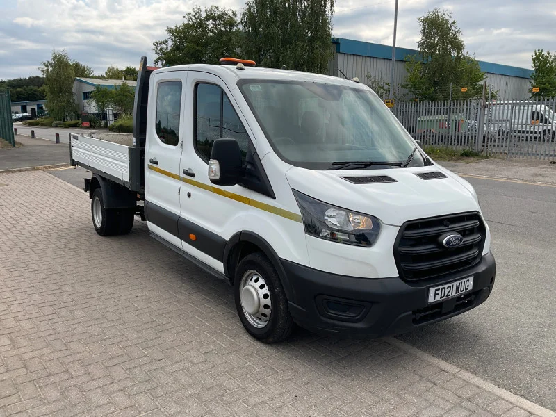 BPI Auctions - 2021 & 2019 Ford Transit 350 Diesel Crew Cab Tippers at Auction - Auction Image 2