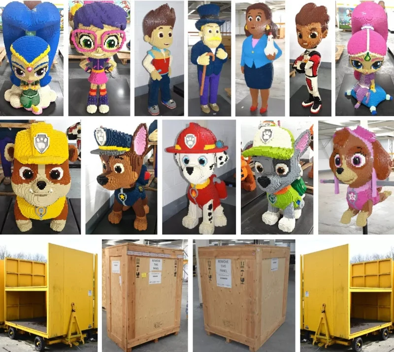 In2Corporate Ltd - Giant Exhibition Quality Lego Brick Sculptures of Various Cartoon Characters at Auction - Auction Image 1