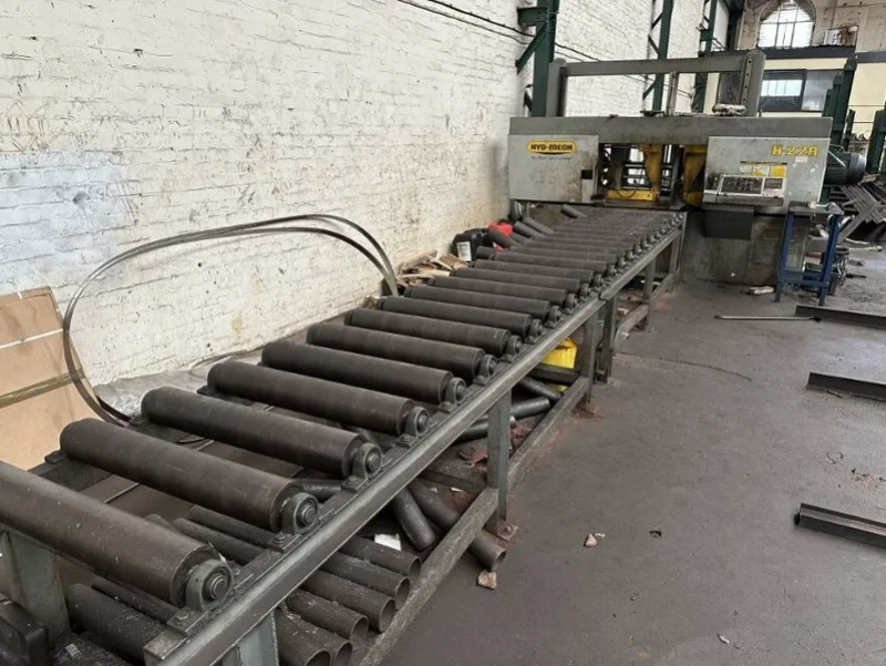 JPS Chartered Surveyors - HydMech H-22A Heavy-Duty Automatic Horizontal Band Saw w/ Roller Conveyor Auction - Auction Image 6