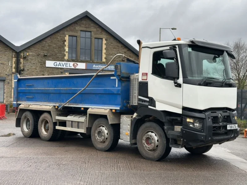 Gavel Auctioneers Ltd - 2018 Renault C430 Comfort Range Euro 6 Tipper Truck Auction - Auction Image 1