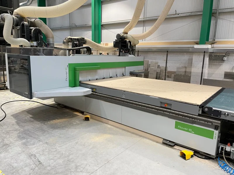 Sandersons Auction Rooms - Kitchen Cabinet Door Manufacturing Facility Auction to include CNC Woodworking Machinery & Spraying Line, Spray Booth, Dust/ Fume Extraction Systems, Pallet Racking - Auction Image 2