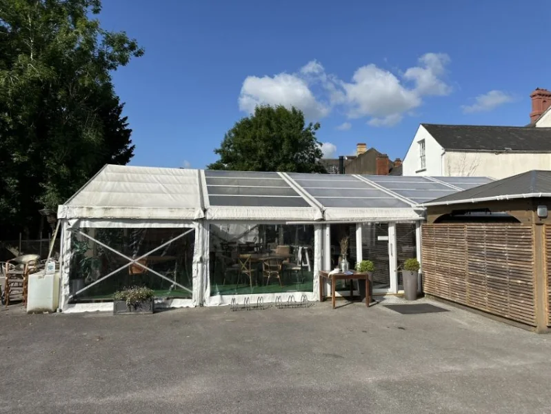 Gavel Auctioneers Ltd - Online Auction - Commercial Marquee, Heating System and Restaurant Furniture - Auction Image 1