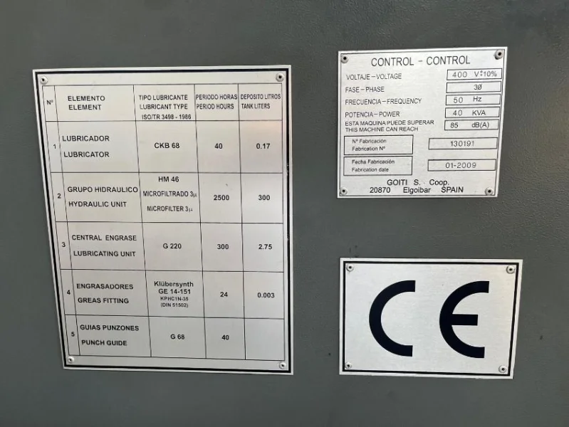 Eddisons - 2009 Danobat P1631 CNC Punch & Tooling Machine at Auction - Auction Image 4