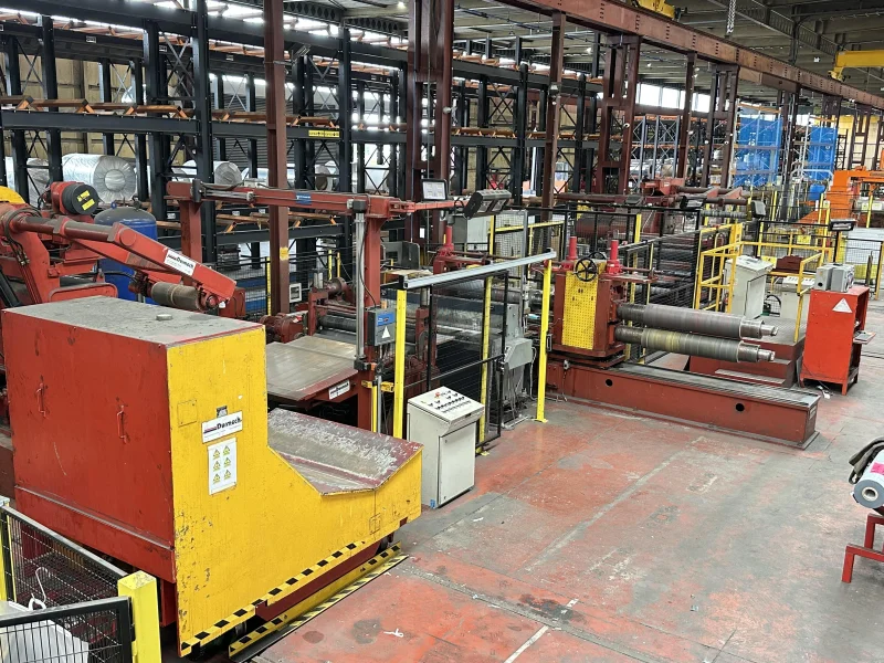 Cottrill & Co - Auction of a Selection of Henrich George, Schnutz, Durmech, Weybridge, Brace Cut-to-Length & Slitting Lines, Guillotines, Coil Handling Systems, Sheet Polishing Machinery, Overhead Cranes, Fork Lift Trucks and more - Auction Image 1