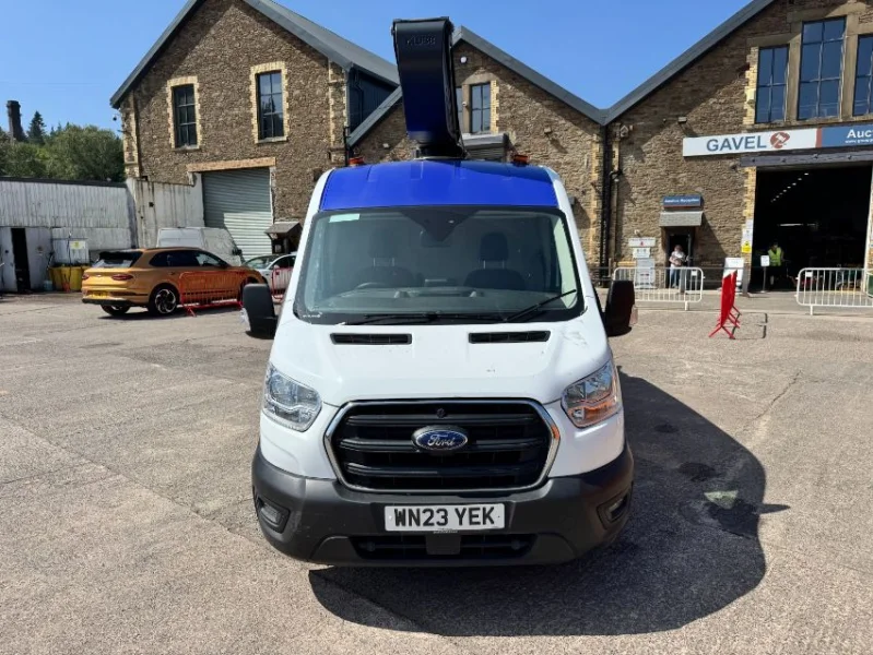 Gavel Auctioneers Ltd - Online Auction: 2023 Klubb K38P Ariel Platform, 13.8m, mounted on 2023 Ford Transit 350 Trend Ecoblue - Auction Image 1
