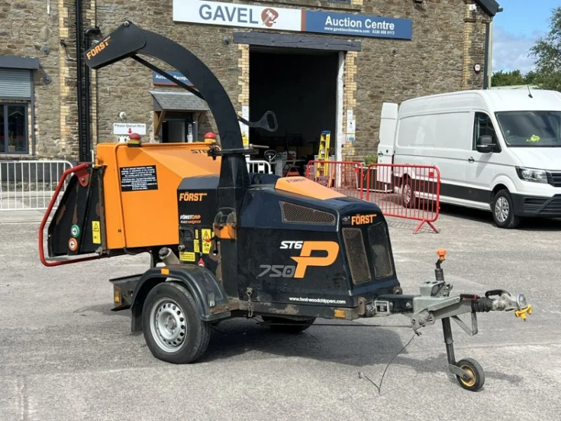 Gavel Auctioneers Ltd - Salvage 2019 Forst ST6P Towable Petrol Woodchipper Auction - Auction Image 1