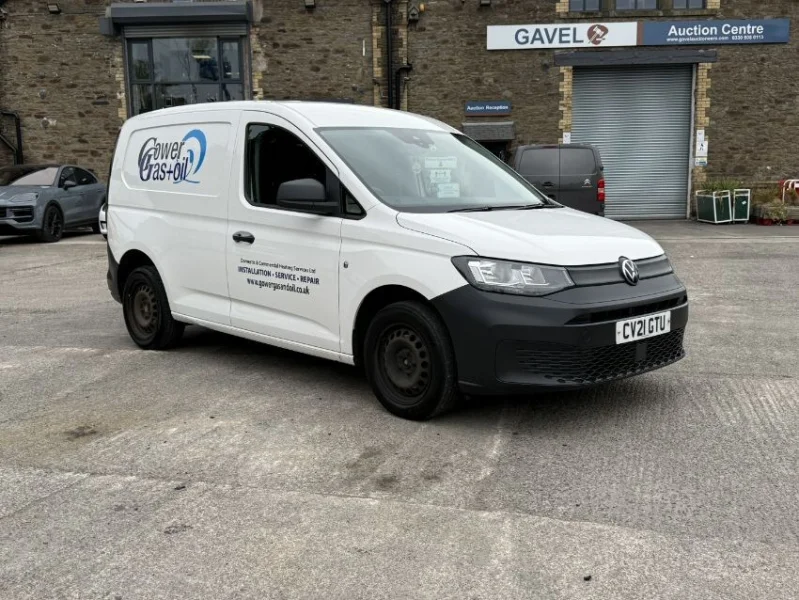Gavel Auctioneers Ltd - Unreserved Online Auction - 2021 Volkswagen Caddy Cargo C20 Van - Auction Image 1