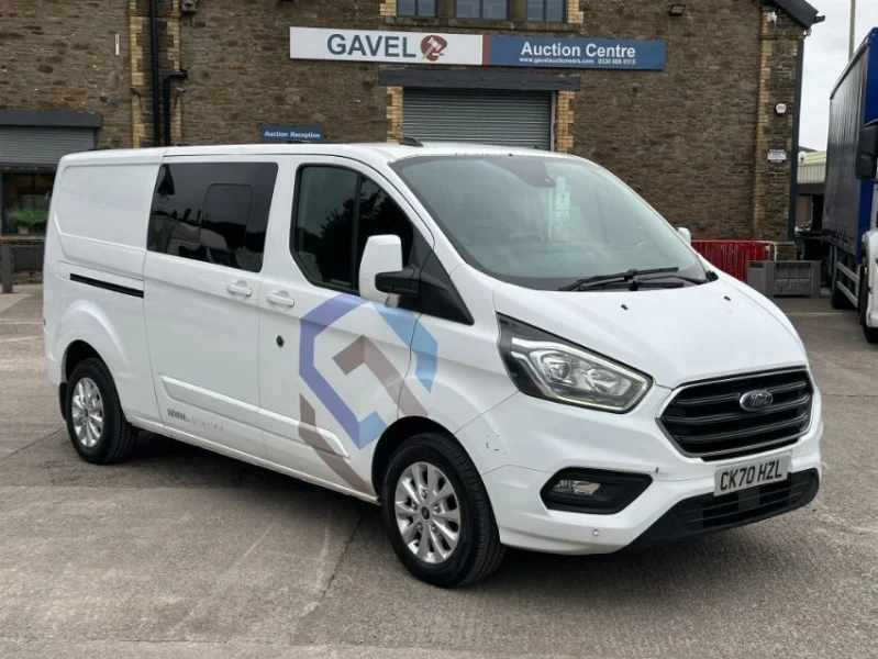 Gavel Auctioneers Ltd - 2020 Ford Transit Custom 320 Limited Crew Cab Van & 2022 Ford Transit Custom 300 Limited Panel Van at Auction - Auction Image 1