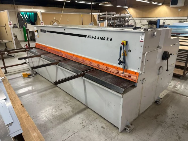 Gavel Auctioneers Ltd - 2011 Ermak HGS-A 4100x6 Guillotine Shear at Auction - Auction Image 2