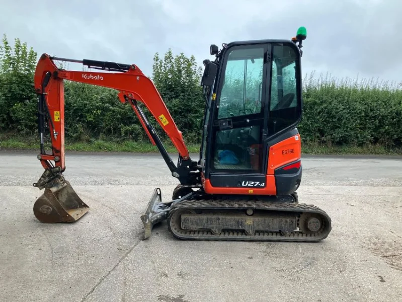 Gavel Auctioneers Ltd - Stolen Recovered 2024 Kubota U27-4 Cabbed Excavator at Auction - Auction Image 4