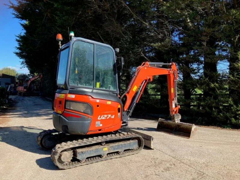 Gavel Auctioneers Ltd - Stolen Recovered 2021 Kubota U27-4 Cabbed Excavator Auction c/w Quick Hitch and Ditching Bucket, 1.937.5 - Auction Image 1