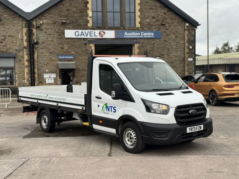 Gavel Auctioneers Ltd - Unreserved Online Auction - 2021 Ford Transit 350 Dropside, Automatic - Auction Image 1