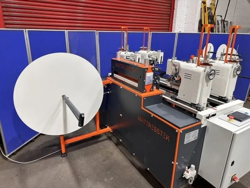 Cottrill & Co - 2022 Mattresstek Taktek-4 STD Simulated Side Stitch Machine at Auction - Auction Image 3