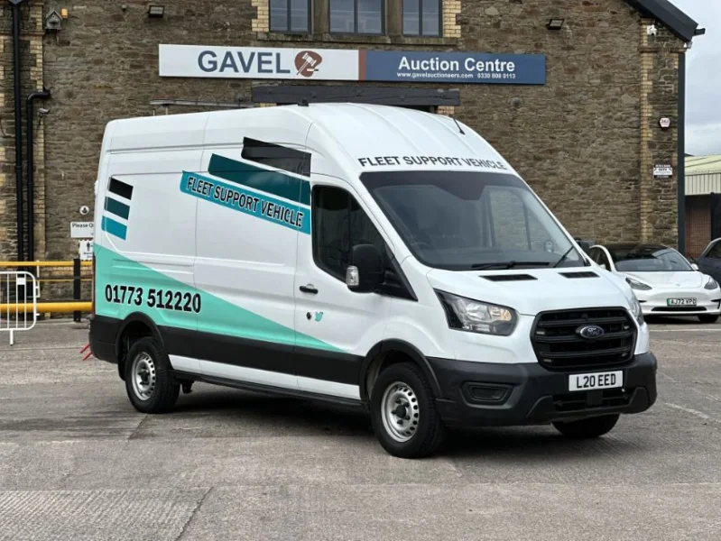 Gavel Auctioneers Ltd - 2020 Ford Transit 350 Leader EcoBlue Panel Van at Auction - Auction Image 1
