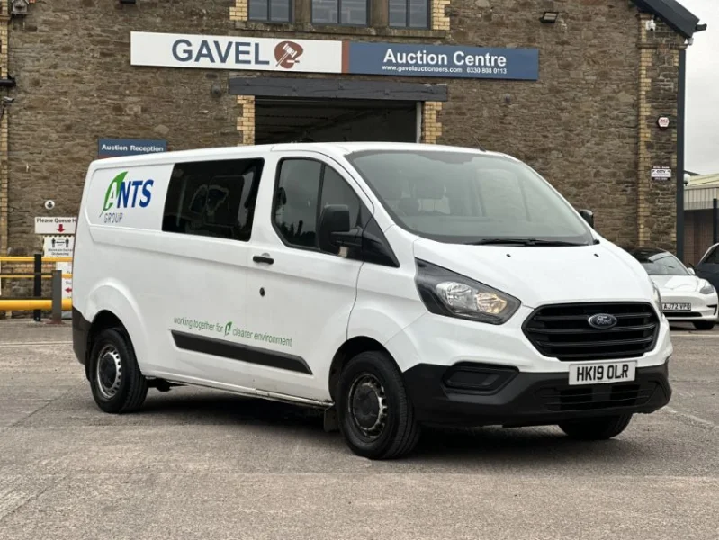 Gavel Auctioneers Ltd - Unreserved Online Auction - 2019 Ford Transit Custom 300 Base Crew Cab Panel Van - Auction Image 1