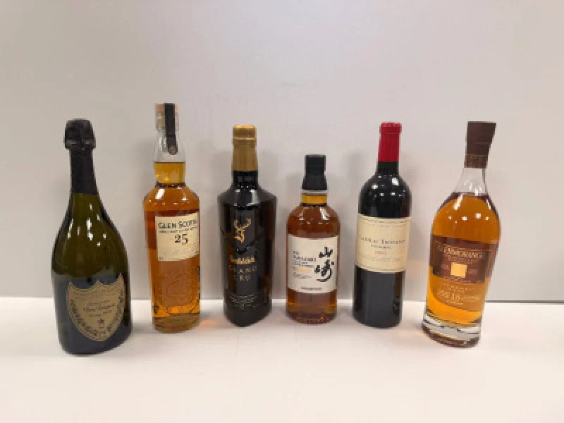 G J Wisdom & Co - Large Collection of Fine Whiskey's, Champagnes, Wines & Other Spirits at Auction - Auction Image 1
