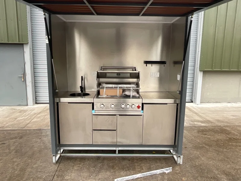 BPI Auctions - Unused 2024 Container Sauna Room, 2025 Brand New Closable BBQ House & Electric Sliding Gates & Iron Gates for Auction - Auction Image 3