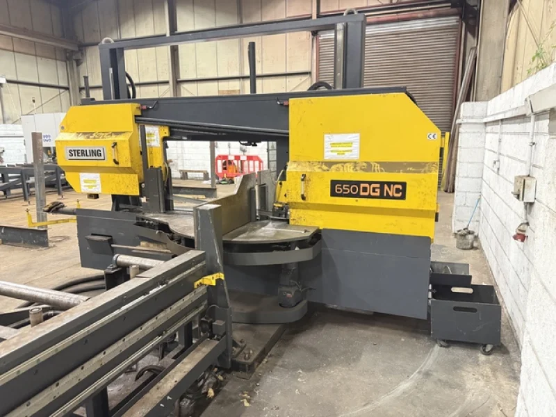 Cottrill & Co - 2022 Large Capacity Sterling STC650 DGSA NC Twin Column Semi-Automatic Horizontal Bandsaw at Auction - Auction Image 1