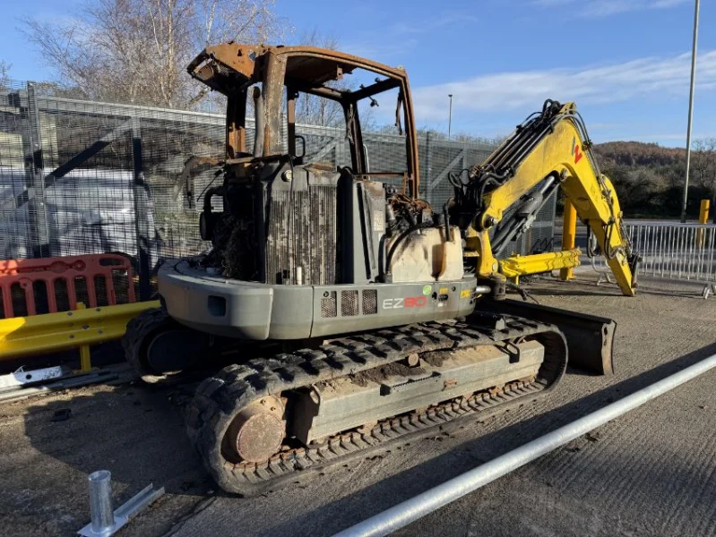 Gavel Auctioneers Ltd - Salvage 2019 Wacker Neuson EZ80 Excavator at Auction - Auction Image 1