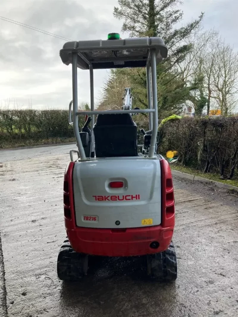 Gavel Auctioneers Ltd - Stolen & Recovered 2021 Takeuchi TB216 Excavator Auction - Auction Image 4