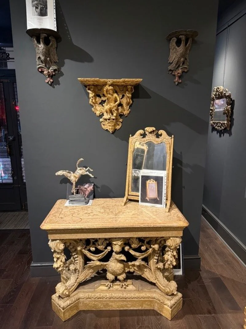 G J Wisdom & Co - Collection of Rare 18th Century Mirrors & Antique Furniture available at Auction - Auction Image 5