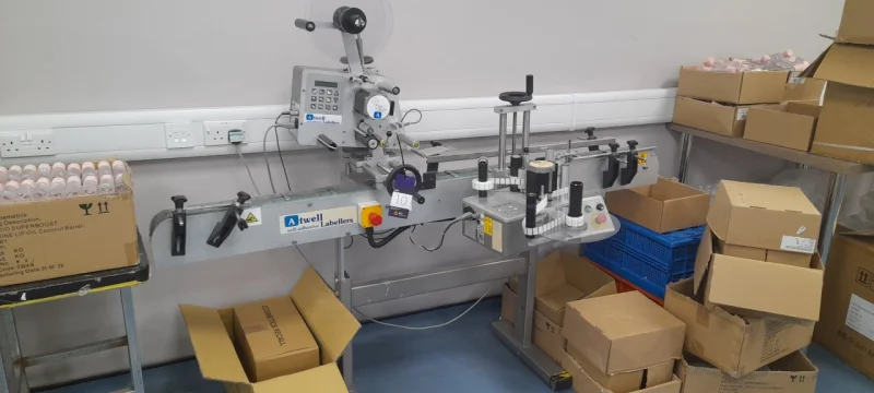 BTG Eddisons - Stockport - Range of Modern Good Quality Cosmetic Mixing, Filling & Packaging Machinery, Warehouse Equipment & Compressors at Auction - Auction Image 2