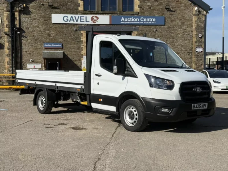 Gavel Auctioneers Ltd - 2025 Ford Transit 350 Flatbed Van Auction - Auction Image 1