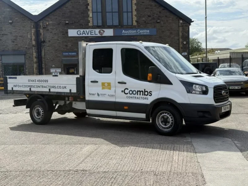 Gavel Auctioneers Ltd - Ford Transit 350 Converted Crew Cab Tipper Auction - Auction Image 1