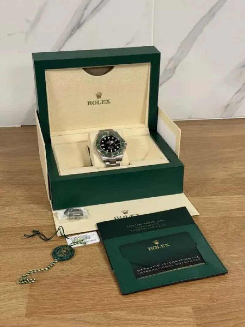 Gavel Auctioneers Ltd - Unreserved Online Auction - 2024 Rolex Submariner “Starbucks MKII” 126610LV, Full Set, Box & Papers - Auction Image 1