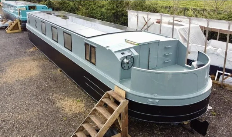 G J Wisdom & Co - ON-LINE AUCTION: New (2026) 65ft x 12ft Fully Solar Powered Electric Widebeam Sailaway - Auction Image 1