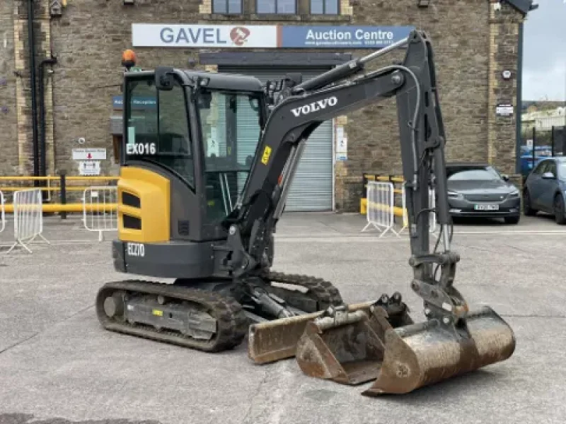 Gavel Auctioneers Ltd - Unreserved Online Auction – 2025 Volvo EC27D Tracked Excavator at Auction - Auction Image 1
