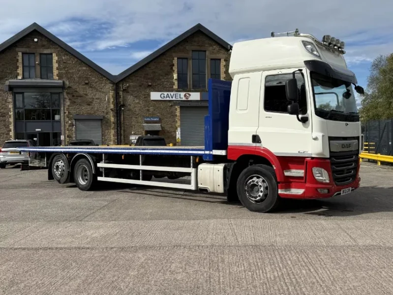 Gavel Auctioneers Ltd - Online Auction - 2021 DAF CF 410 Spacecab 26-Ton Rigid Flatbed - Auction Image 1