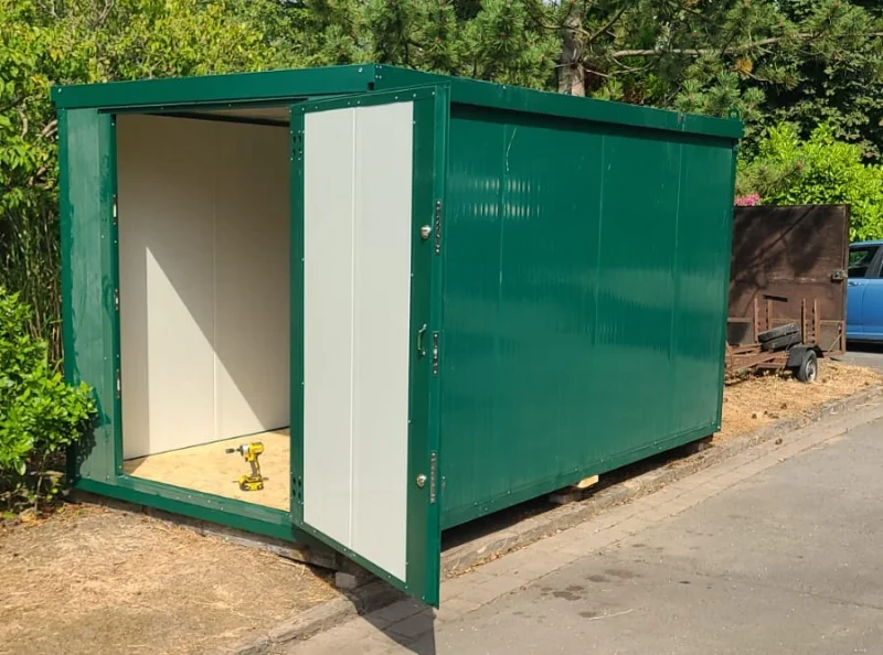 BPI - Unused Insulated Flat Packed 3m x 2m Pop-Up Container Buildings at Auction - Auction Image 1