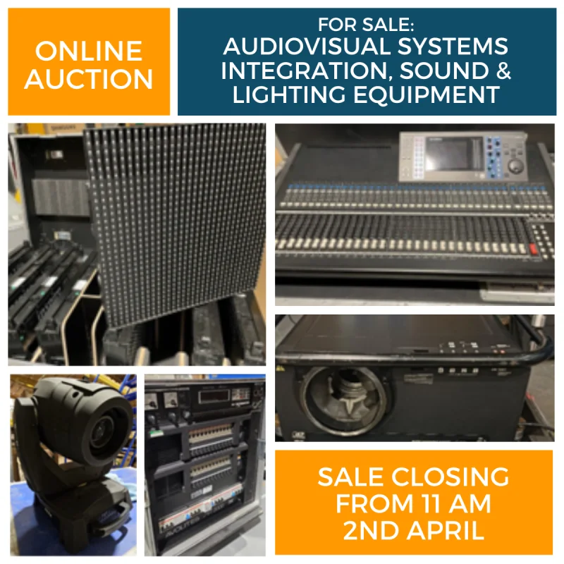 Hickman Shearer - Online Auction of Audio-Visual System Integration Equipment (Unused) and Ex-Hire Sound and Lighting Equipment - Auction Image 1