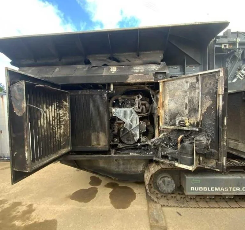 Salvue Ltd. - 2023 Rubble Master RM 120X Hybrid Compact Crusher - Fire Damaged - Auction Image 2