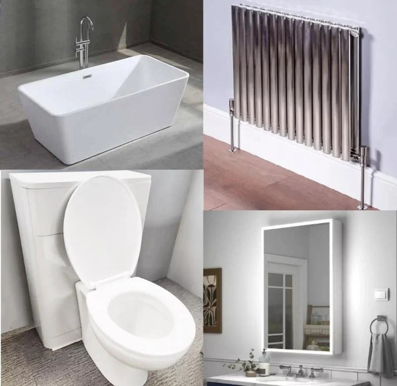 In2Corporate Ltd - New Unused Bathroom Stock Auction: Premium Sanitaryware Including Vanity Units, Baths, Mirror Cabinets, Toilet Pans and Cisterns, Radiators, UPVC Panels, Taps - Auction Image 1