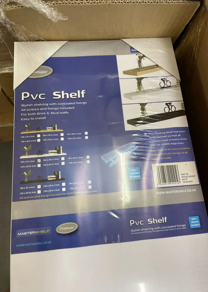 W & H Peacock - Floating & Other Shelving, Sandpaper & Associated Products - Auction Image 7