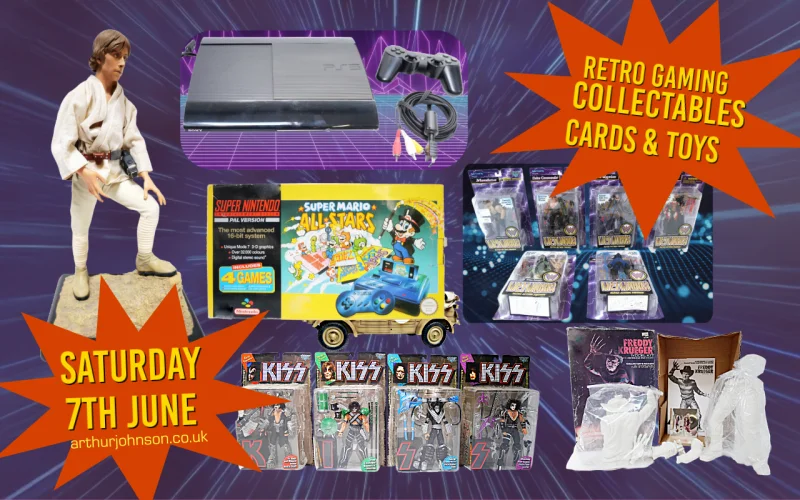 Arthur Johnson Auctioneers - Retro Gaming, Collectables, Cards & Toys Auction - Auction Image 1