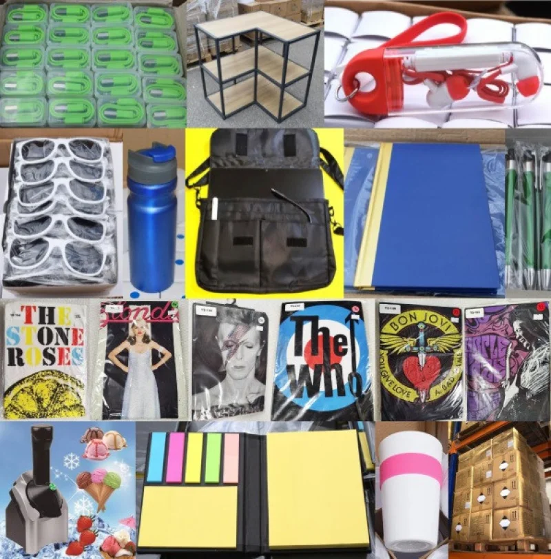 In2Corporate Ltd - 'SHORT NOTICE GENERAL SALE' - New Boxed Stock, Rock & Roll Band T-Shirts, Pens, Bluetooth Headphones, Tablet Cases, Notebooks, Reusable Coffee Mugs, Bottle Openers, Water Bottles, Flasks, USB charge cables + Corner Shelf Units, and more! - Auction Image 1